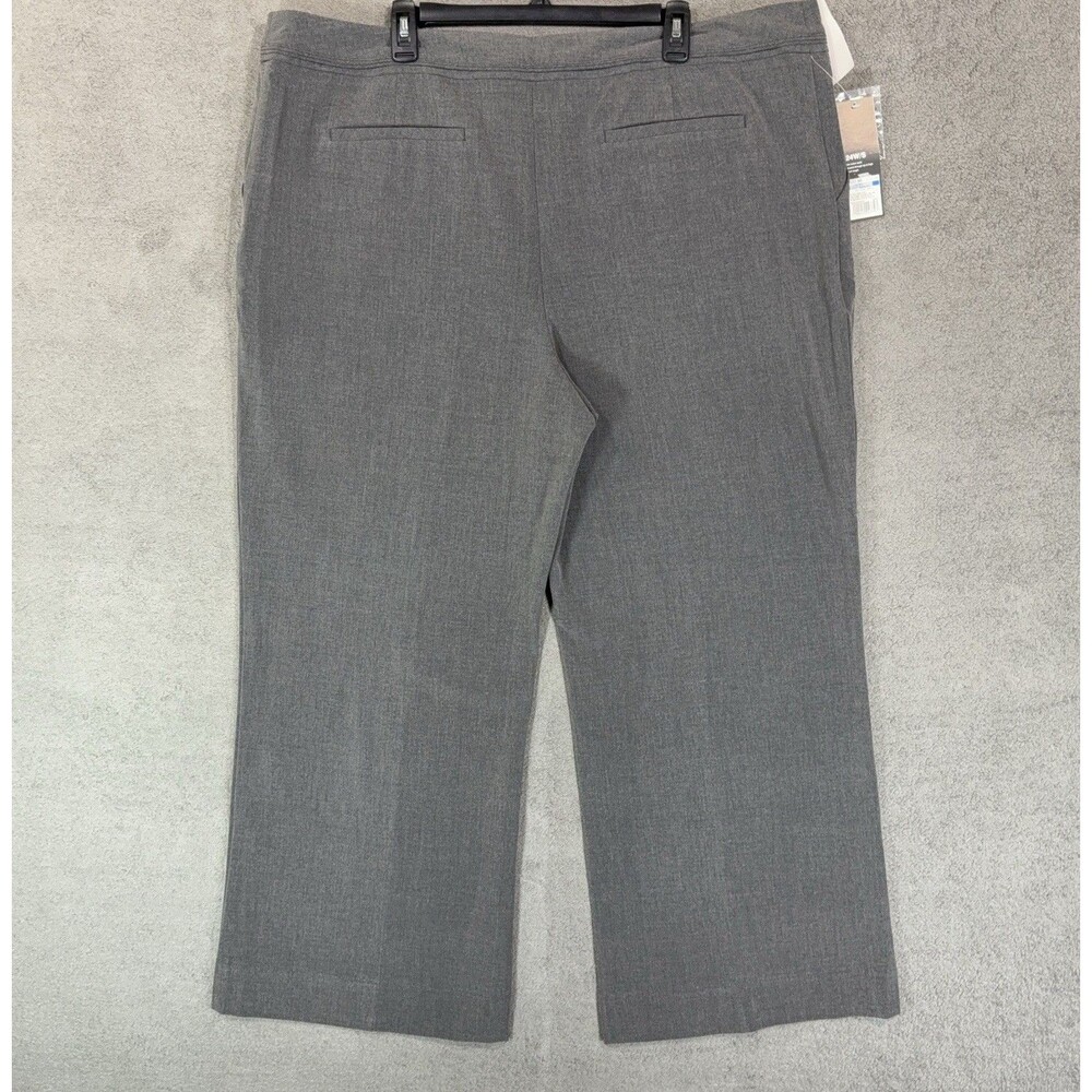 Mossimo Women's 24W Short Dress Pants Gray Career Trousers Stretch Below Waist - Picture 8 of 15